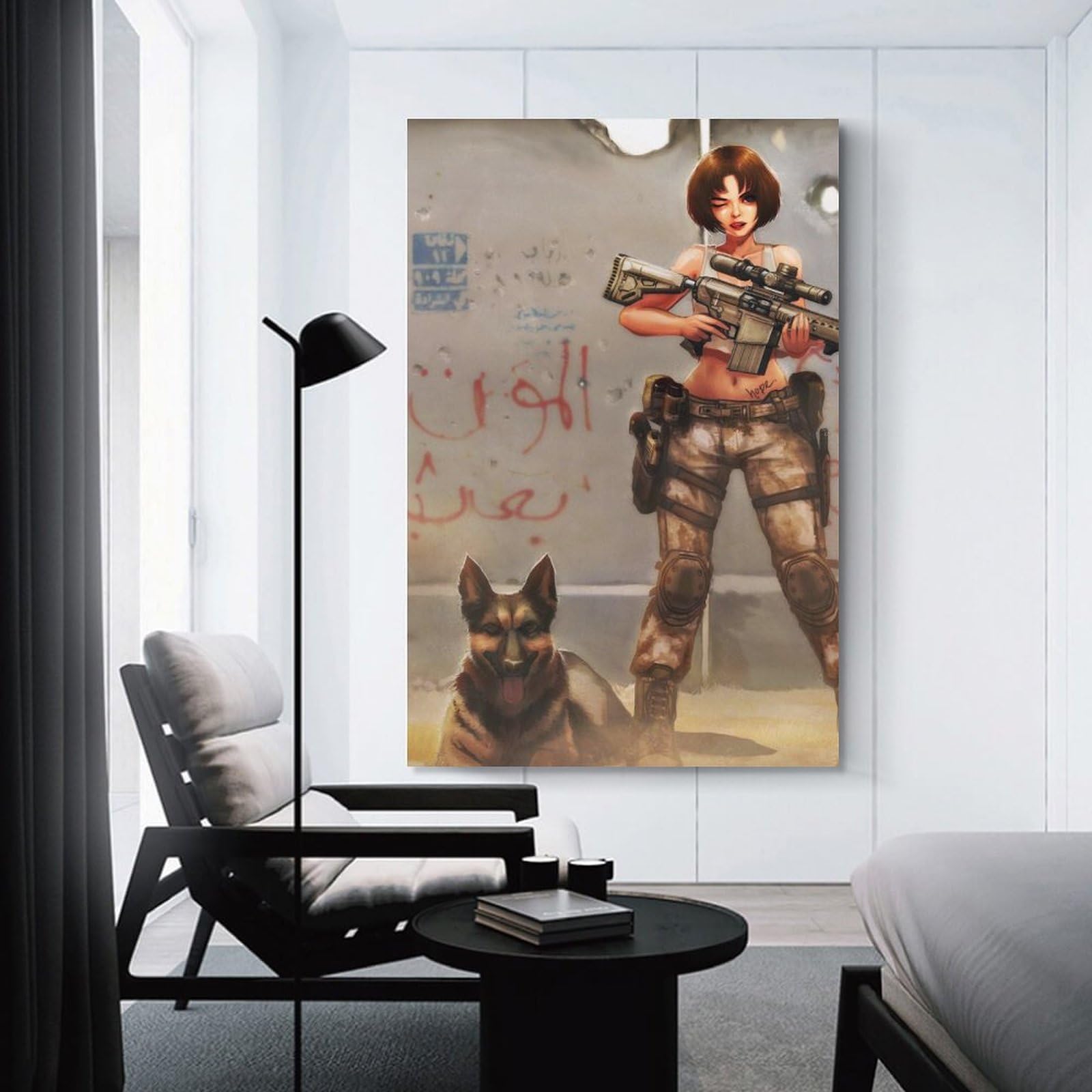 Amazon.co.jp: M110 銃を持ったショートヘアのアニメの女の子犬